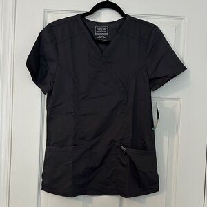 Cherokee Women's Dark Gray Short Sleeve Top